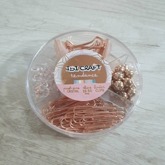 Set Ibi Craft Tendance Clip/Chinche/Binder Rose Gold - comprar online