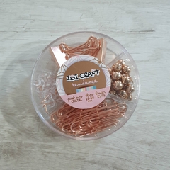 Set Ibi Craft Tendance Clip/Chinche/Binder Rose Gold