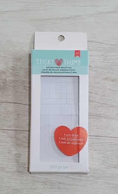 Foam Adhesivo Sticky Thumb Dimensional White 272 pz 1 mm American Crafts en internet