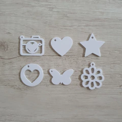 Kit Charms Surtidos Blancos x6u