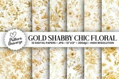Colección Gold Shabby Chic Floral