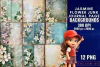 Colección Jasmine Flower Junk Journal Page Backgrounds