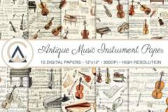 Colección Antique Music Instrument