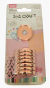 Disco Para Planner 32mm Rose Gold x8pcs