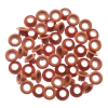 Ojalillos/Eyelets Aluminio 50pcs Naranja