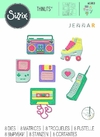 Set con 8 Troqueles Sizzix Thinlits Dies By Jenna Rushforth Retro Throwback