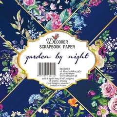 Paper Pad 8x8" Decorer Garden by Night - comprar online