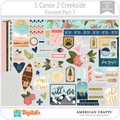 Hoja de Elementos 1 Canoe 2 Creekside Pack 2 American Crafts
