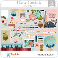 Hoja de Elementos 1 Canoe 2 Creekside Pack 3 American Crafts