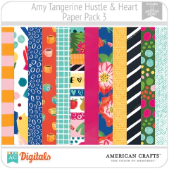Hustle & Heart Amy Tangerine PP3 American Crafts