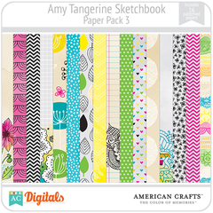 Sketchbook Amy Tangerine PP3 American Crafts
