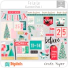 Hojas de Elementos Fa La La Pack 1 Crate Paper American Crafts