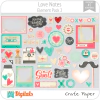 Hoja de Elementos Love Notes Pack 2 American Crafts