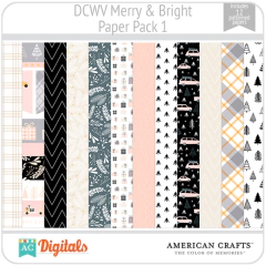 Merry & Bright DCWV PP1 American Crafts