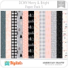 Merry & Bright DCWV PP3 American Crafts