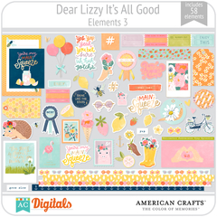 Hoja de Elementos It's All Good Dear Lizzy Pack 3 American Crafts