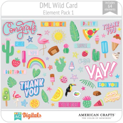 Hoja de Elementos Wild Card Pack 1 American Crafts