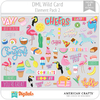 Hoja de Elementos Wild Card Pack 2 American Crafts