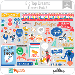 Hoja de Elementos Big Top Dreams Pack 2 American Crafts