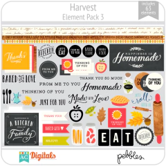 Hoja de Elementos Harvest Pack 3 American Crafts
