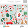 Hoja de Elementos Merry Little Christmas Pack 4 American Crafts