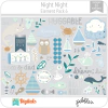 Hoja de Elementos Night Night Pack 6 American Crafts