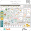 Hoja de Elementos Peek-a-Boo Pack 1 American Crafts