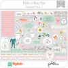 Hoja de Elementos Peek-a-Boo Pack 3 American Crafts