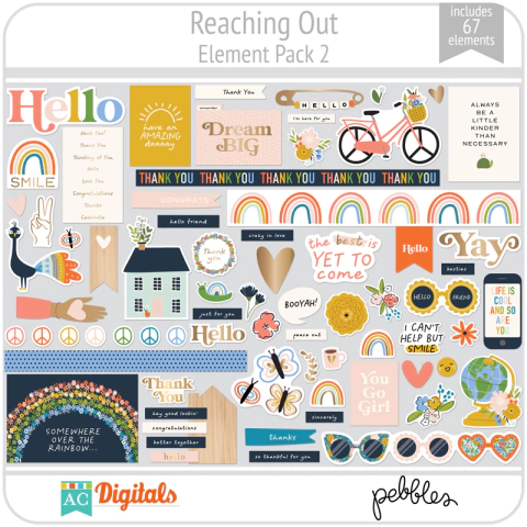 Hoja de Elementos Reaching Out Pack 2 American Crafts