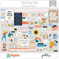 Hoja de Elementos Reaching Out Pack 3 American Crafts