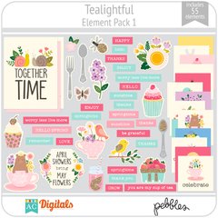 Hoja de Elementos Tealightful Pack 1 American Crafts