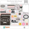 Hoja de Elementos Bella Rouge Pink Paislee Pack 1 American Crafts