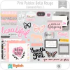 Hoja de Elementos Bella Rouge Pink Paislee Pack 2 American Crafts