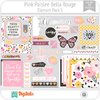 Hoja de Elementos Bella Rouge Pink Paislee Pack 3 American Crafts
