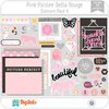 Hoja de Elementos Bella Rouge Pink Paislee Pack 4 American Crafts