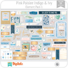 Hojas de Elementos Indigo & Ivy Pink Paislee Pack 1 American Crafts