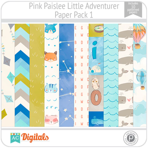 Little Adventurer Pink Paislee PP1 American Crafts