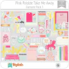 Hoja de Elementos Take Me Away Pink Paislee Pack 3 American Crafts