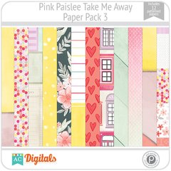 Take Me Away Pink Paislee PP3 American Crafts