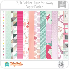 Take Me Away Pink Paislee PP4 American Crafts