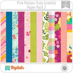 Truly Grateful Pink Paislee PP2 American Crafts
