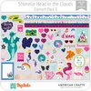 Hoja de Elementos Head In The Clouds Shimelle Pack 3 American Crafts
