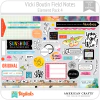 Hoja de Elementos Field Notes Vicki Boutin Pack 4 American Crafts