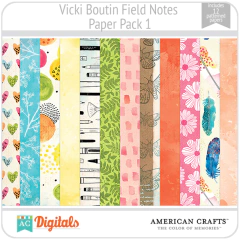 Field Notes Vicki Boutin PP1 American Crafts