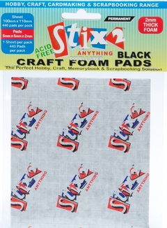Cuadrados negros de Foam adhesiva 5x5x2mm 440 pcs Stix2 - comprar online