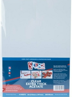Hojas de Acetato Grueso A4 300 Micras 4 pcs - comprar online