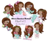 African American Mermaid Set 3