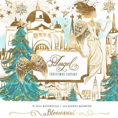 Hoja de Elementos Angel Christmas
