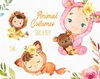 Hoja de Elementos Animal Costumes Baby Girl & Boy