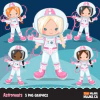 Hoja de Elementos Astronauta Nena